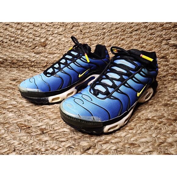 Nike Air Max Plus Tn Hyper Blue Black White Yellow Men Size 8 2014 Rare!! main image 8